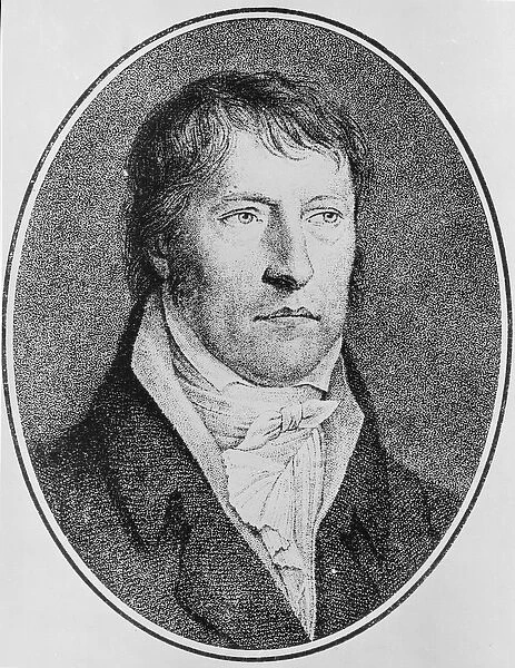 Portrait of Georg Wilhelm Friedrich Hegel (1770-1831), German philosopher, engraved c