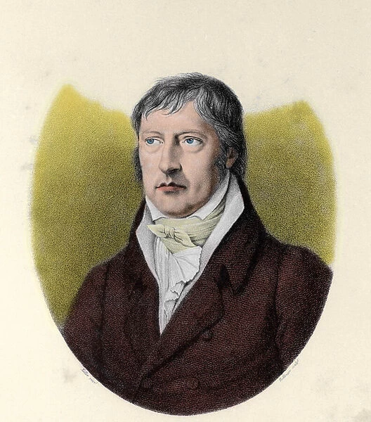 Portrait of Georg Wilhem Friedrich Hegel (1770 - 1831), German philosopher