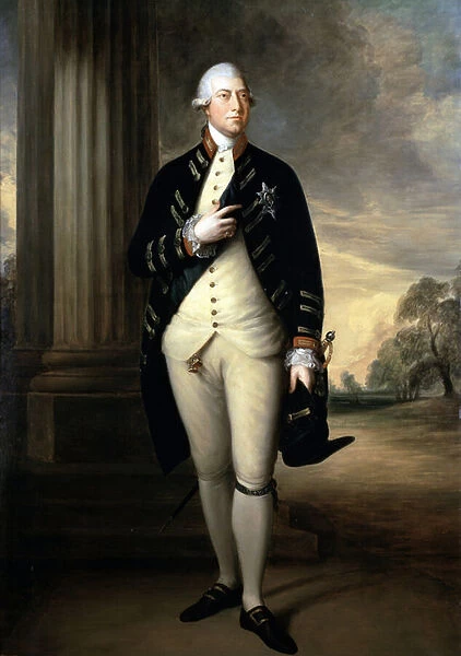 Portrait of George III (oil on canvas, 18th century)