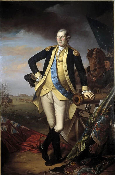 Portrait of George Washington (1732-1799) after the Battle of Princeton, January 3
