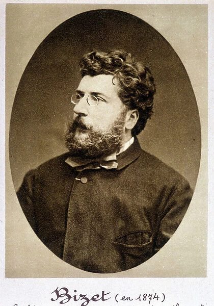 Portrait of Georges Bizet (1838 - 1875) in 1874