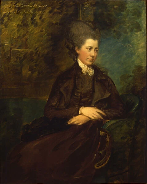 Portrait of Georgiana Poyntz, Countess Spencer, c. 1780-81 (oil on canvas)