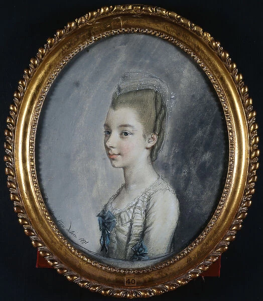 Portrait of Georgiana Spencer, later Duchess of Devonshire, 1771 (pastel on paper)