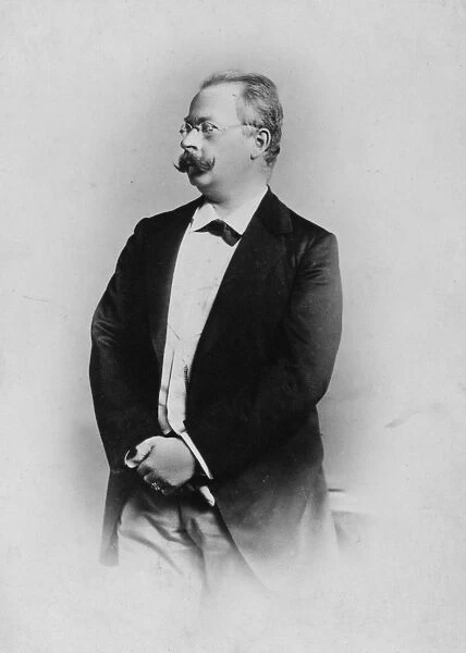 Portrait of German writer and diplomat Ernst von Widenbruch (b  /  w photo)