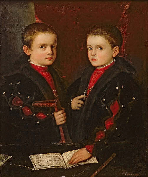 Portrait of Gerolamo Melchiorre (b. 1536) and his brother Francesco Santo da Pesaro (b
