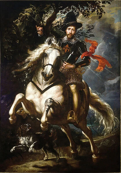 Portrait of Gio Carlo Doria on horseback, 1606 (oil on canvas)