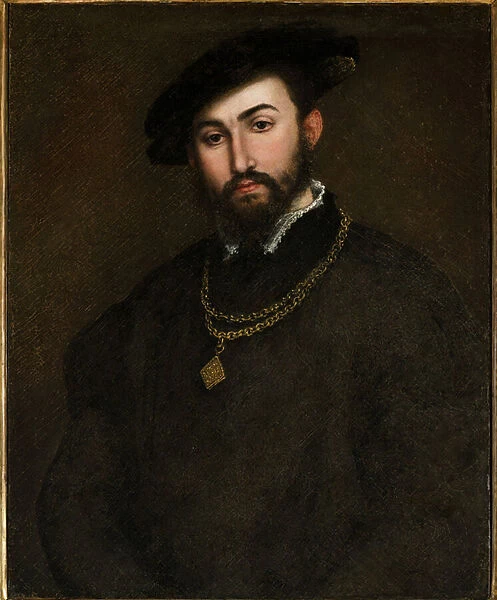 Portrait of Girolamo degli Azzoni Avogaro (1467-1519) par Lotto, Lorenzo (1480-1556)