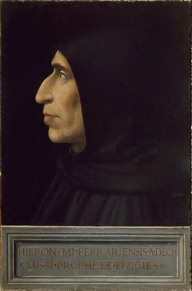 Portrait of Girolamo Savonarola, 15th century (painting)