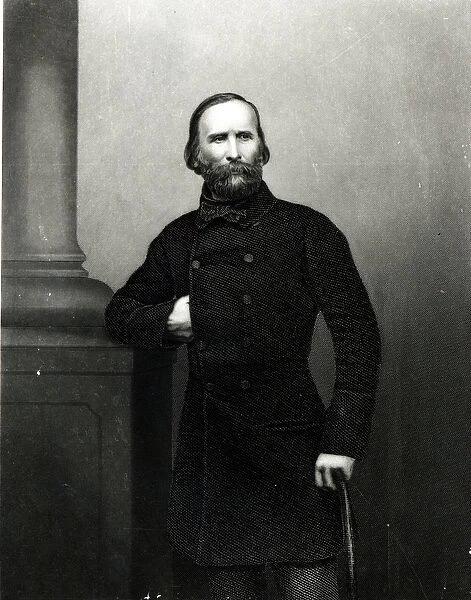 Portrait of Giuseppe Garibaldi (1807-82) (litho)
