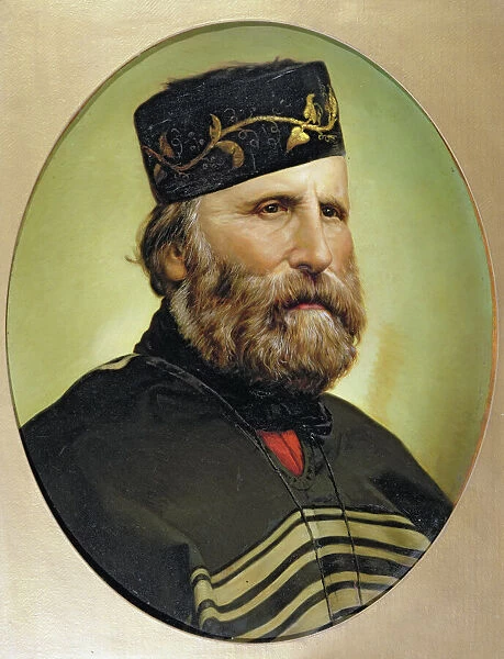 Portrait of Giuseppe Garibaldi (oil on canvas)