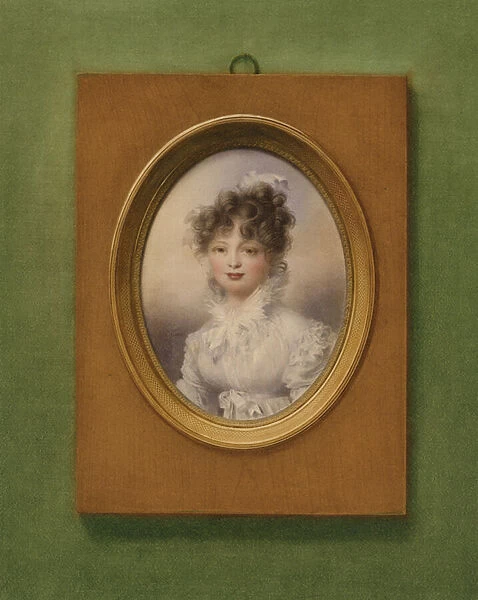 Portrait of Grand Duchess Catherine Pavlovna of Russia (colour litho)