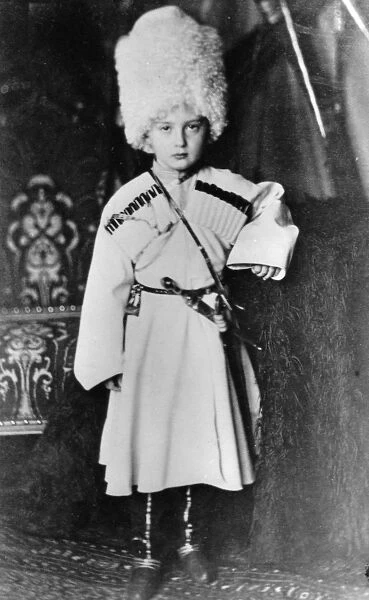 Portrait of Grand Duke Nicholas Mikhailovich of Russia (b  /  w photo)