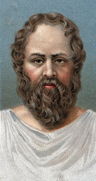 Portrait of the Greek philosopher Socrates (469-399 BC) Socrates - From series '