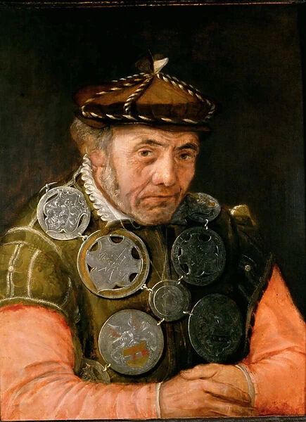 Portrait of a Guild Officer - Frans Floris, the Elder (1519-1570). Oil on wood, c. 1565