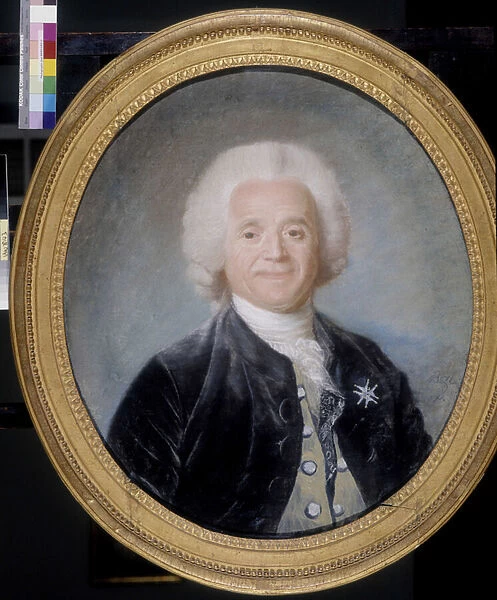 Portrait of Guillaume Amoreux (1714-1790). Painting by Joseph Boze (1745-1826). Mignot Collection, Uzes