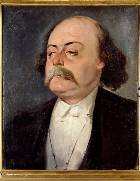 Portrait of Gustave Flaubert (1821 - 1880), French writer, circa 1865
