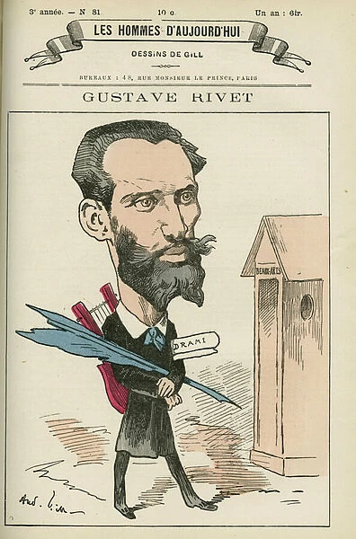Portrait of Gustave Rivet (1848-1936), a French ensignant and politician