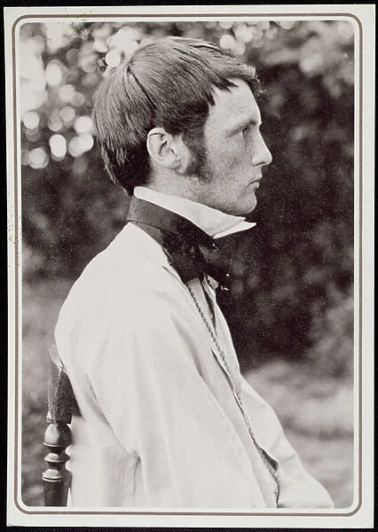 Portrait of Heinrich Vogeler (1872-1942) 1898 (b  /  w photo)