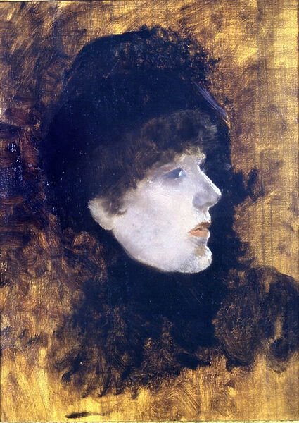 Portrait of Henriette Rosine Bernard dite Sarah Bernhardt (1844-1923) - by De Nittis