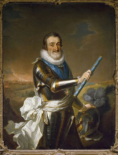 Portrait of Henry IV of France, in armor, 17th century (painting)