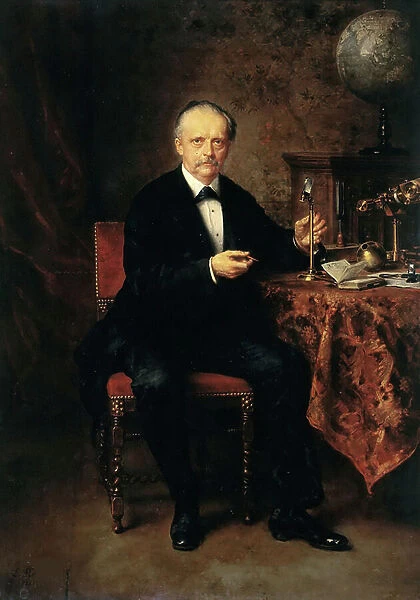 Portrait of Hermann Ludwig Ferdinand von Helmholtz, 1881 (oil on canvas)