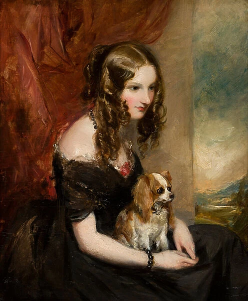 Portrait of the Hon. Selina Weld Forester, Viscountess Newport and later Countess of Bradford (1819-1894), c. 1839-78 (oil on board)