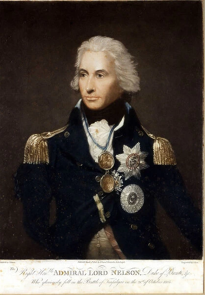 Portrait of Horatio Nelson (1758-1805), English Admiral