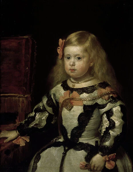 Portrait of the Infanta Margherita at 4 years old, 1654-55 (oil on canvas)