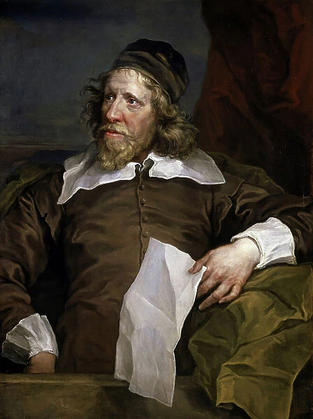 Portrait of Inigo Jones (1573-1652), scenographer and architect, he introduced Renaissance architecture to the British royal court, after stays in France and Italy