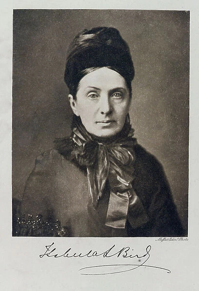Portrait of Isabella Bird Bishop, 1881 (b / w photo)