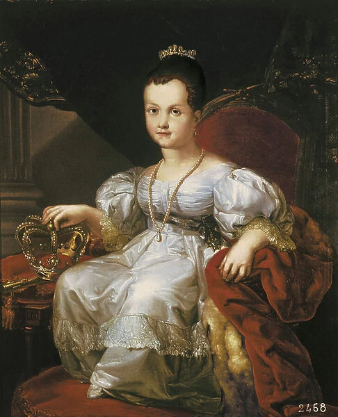 Portrait of Isabella II as a child (oil on canvas)