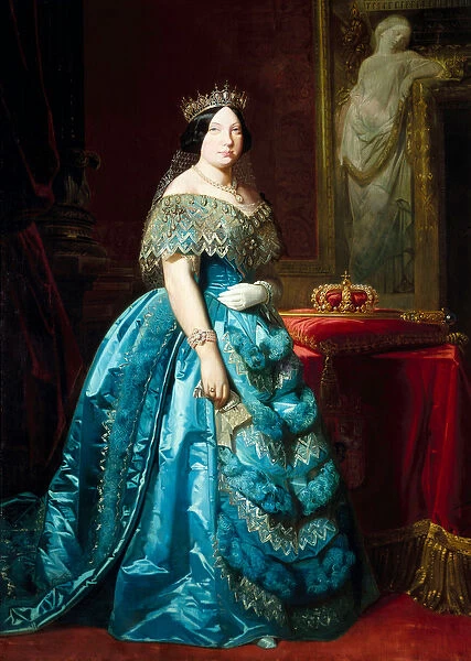 Portrait of Isabella II Queen of Spain (Isabella of Bourbon or Isabel de Borbon
