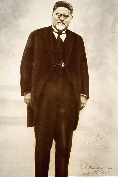Portrait of the Italian philosopher Giovanni Gentile (b  /  w photo)