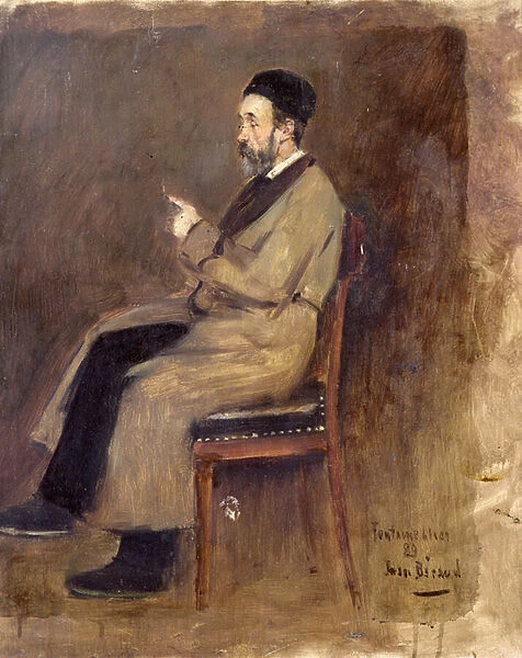 Portrait of J. J. Weiss (1827-1891), 1889 (oil on panel)