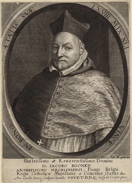 Portrait of Jacob Boonen (engraving)