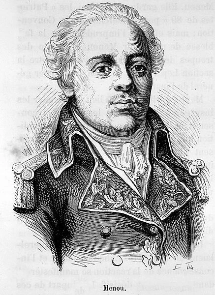 Portrait of Jacques Francois Menou, Baron de Boussay, French General (1750-1810