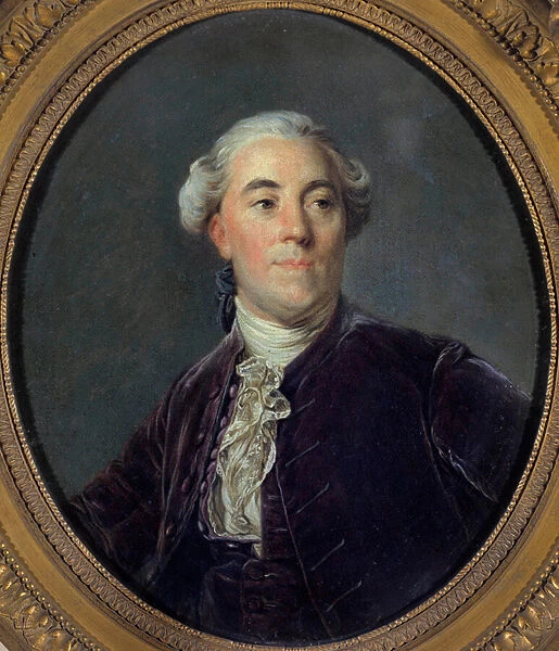 Portrait of Jacques Necker (1732-1804) Minister Painting by Joseph Siffred Duplessis