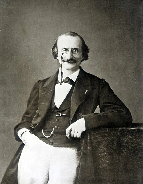 portrait of Jacques Offenbach (1819-1880), German composer