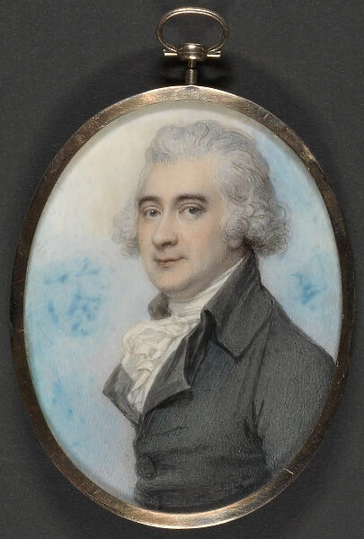 Portrait of James Hope (1741-1816) 3rd Earl of Hopetoun, 1789 (w  /  c & gouache on ivory)