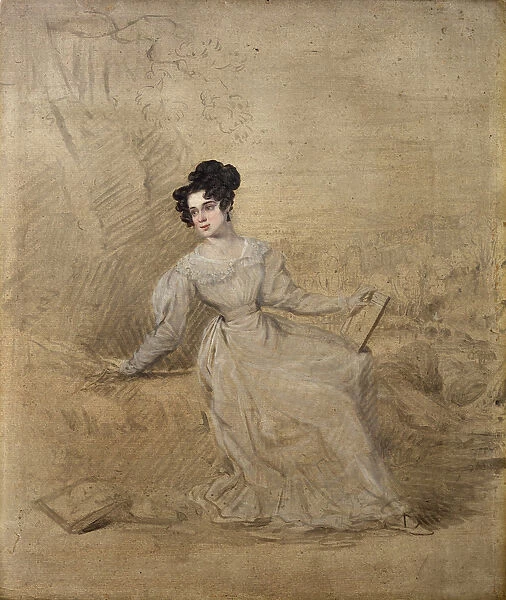 Portrait of Jane Moresley, 1827 (oil on card)