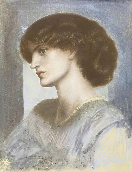 Portrait of Jane Morris, 1868-74 (pastel on cardboard)