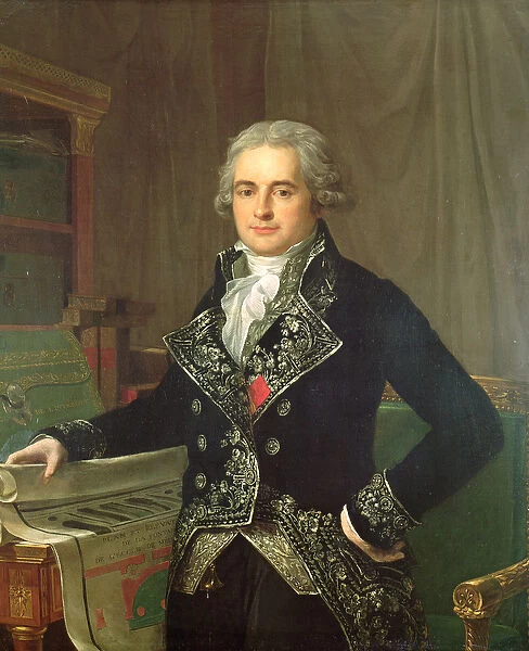 Portrait of Jean Antoine Chaptal (1756-1832) Comte de Chanteloupe (oil on canvas)