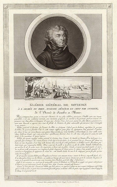 Portrait of Jean Baptiste Kleber (engraving)