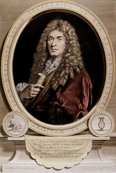 Portrait of Jean Baptiste Lully (Giovanni Battista Lulli) (1632-1687)