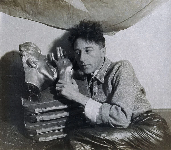Portrait of Jean Cocteau, (gelatin print)
