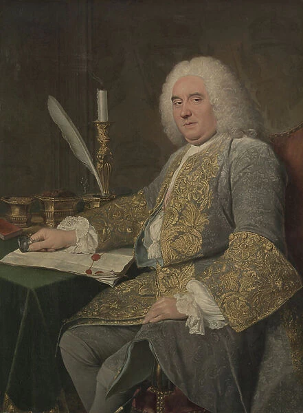 Portrait of Jean-Gabriel du Theil at the Signing of the Treaty of Vienna, 1738-40 (oil on canvas)