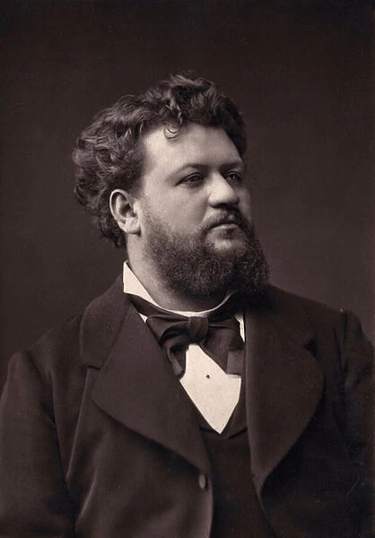 Portrait of Jean Lassalle (1847-1909), French baritone. Photoglyptie Goupil