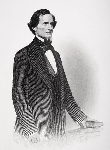 Portrait of Jefferson Davis (1808-1889) (litho)