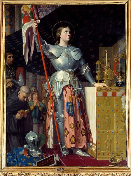 Portrait of Joan of Arc (1412 - 1431) at the Sacre of Charles VII (1429