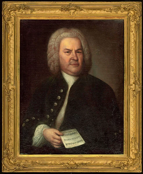 Portrait of Johann Sebastian Bach, 1685-1750), 1746 (oil on canvas)